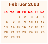 Ereignisse Februar 2000