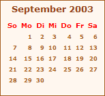 Ereignisse September 2003